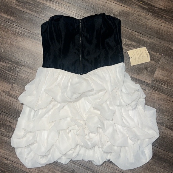 Arden B. Black and ivory Strapless Dress - Picture 2 of 7